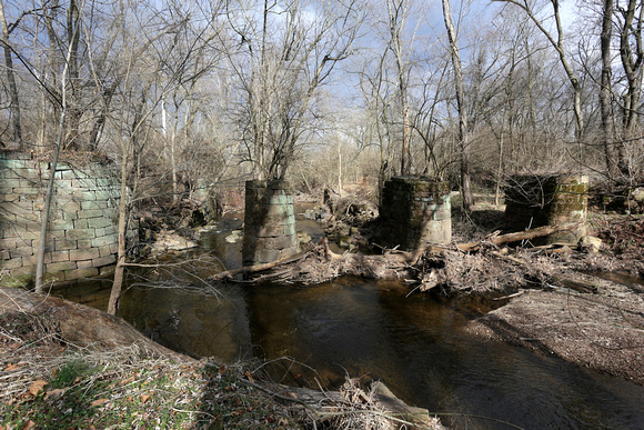 Pigeon Creek Aqueduct (wood deck missing), Parker Ford, 2017