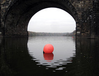 Race Buoy.  Eve of the Head of the Schuylkill, Philly Photo Day, October 26, 2012