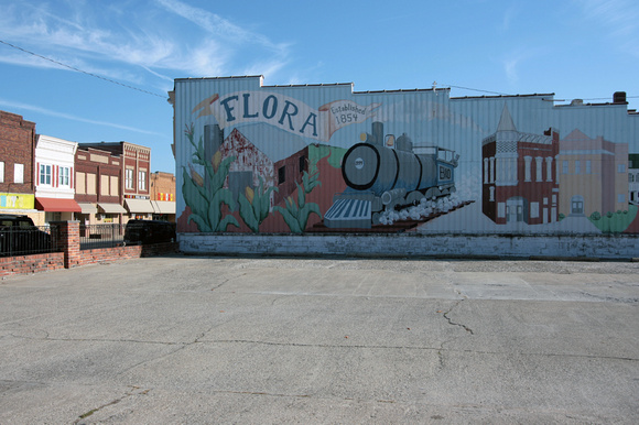 Main & North, Flora, IL (Mural)  2011