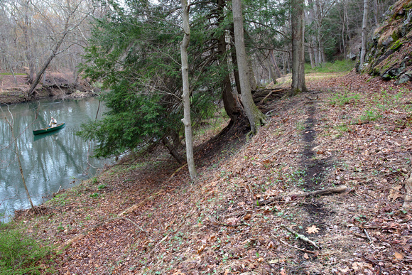 Coal Dirt on Towpath Trail, above Port Clinton, 2018